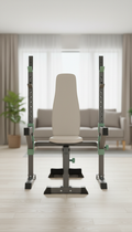 Modular Weight Bench with Integrated Rack