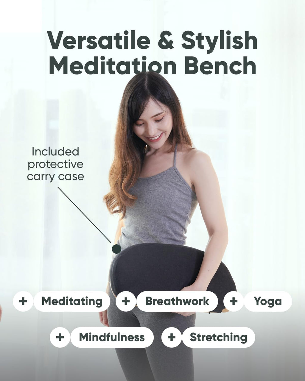 Modern Bamboo Meditation Bench