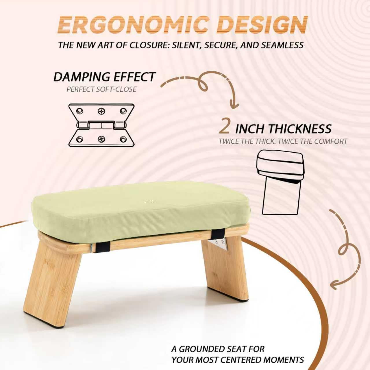 Bamboo Folding Meditation Bench