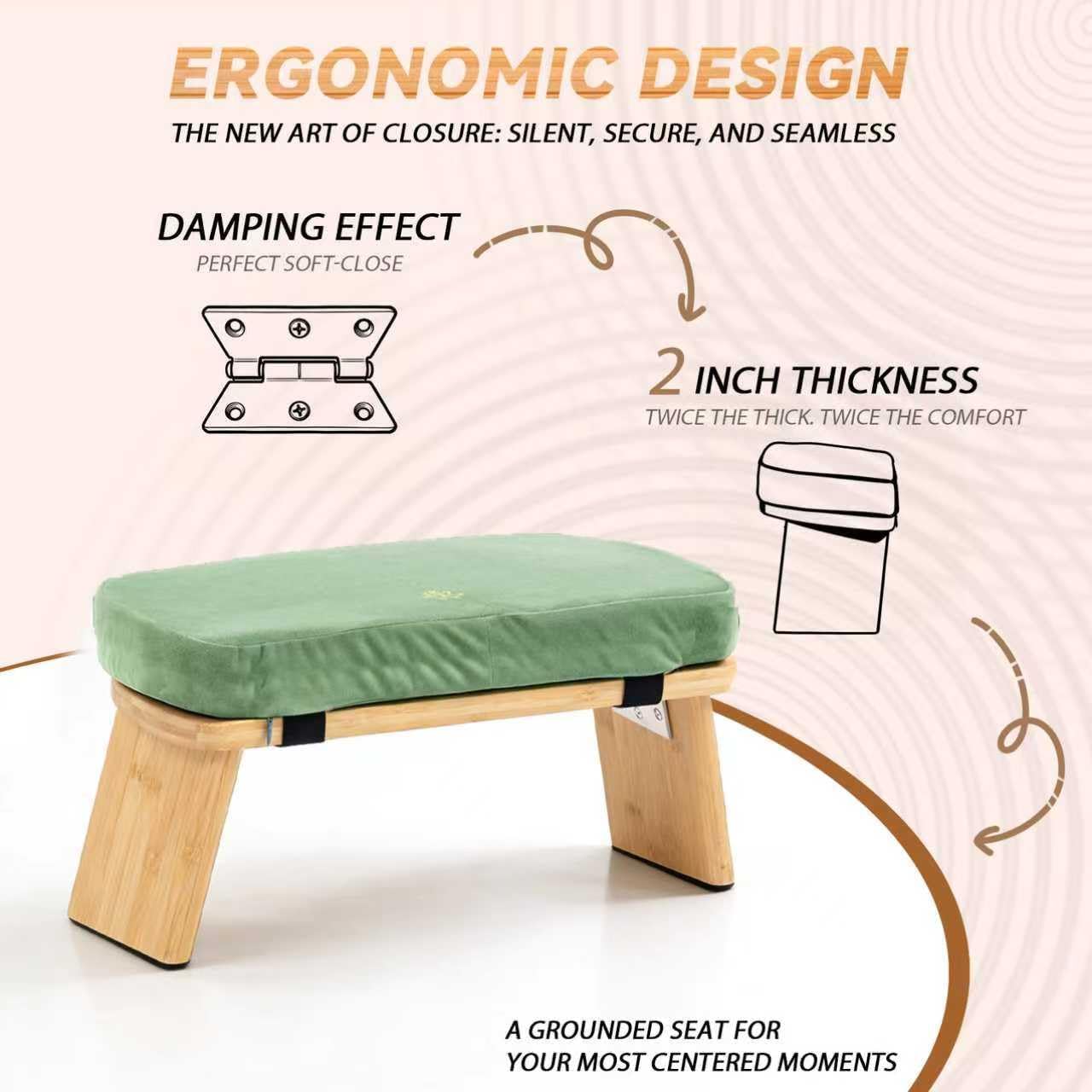 Bamboo Folding Meditation Bench