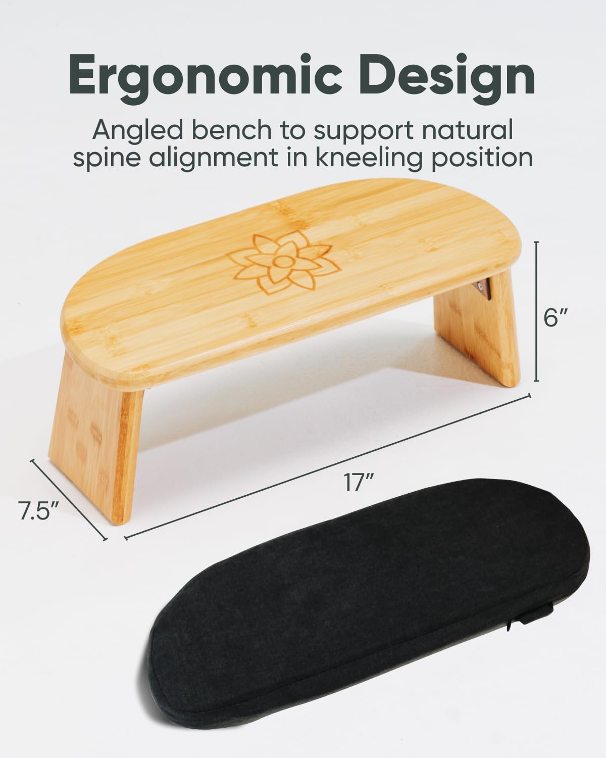 Modern Bamboo Meditation Bench