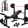 8-in-1 Foldable Weight Bench Set