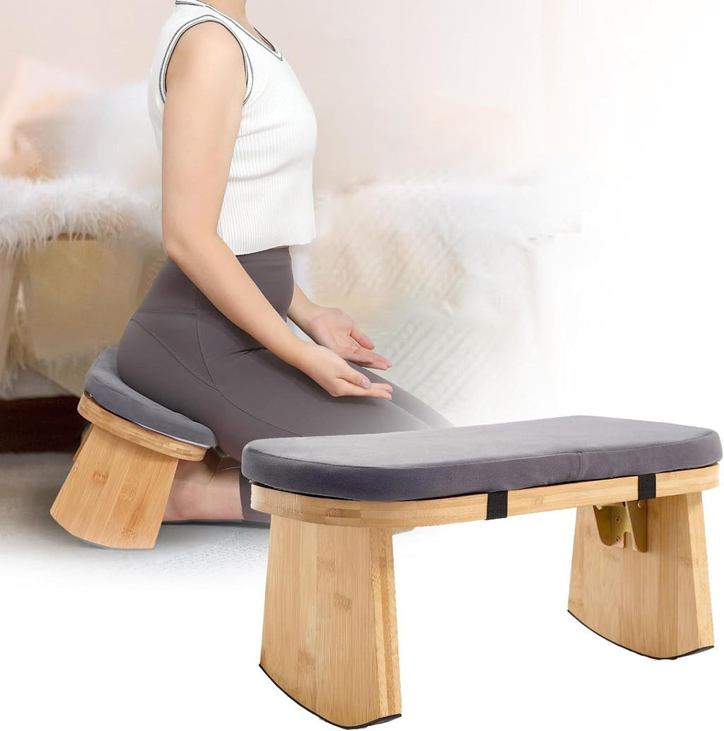 Bamboo Folding Meditation Bench