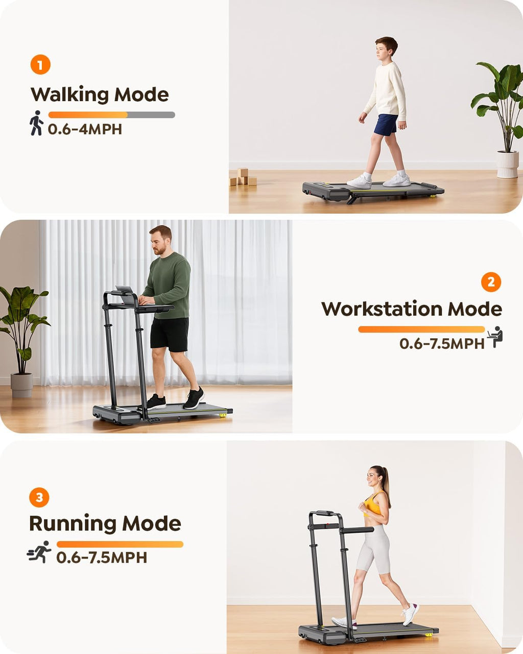 Acezoe 3-in-1 Incline Walking Pad