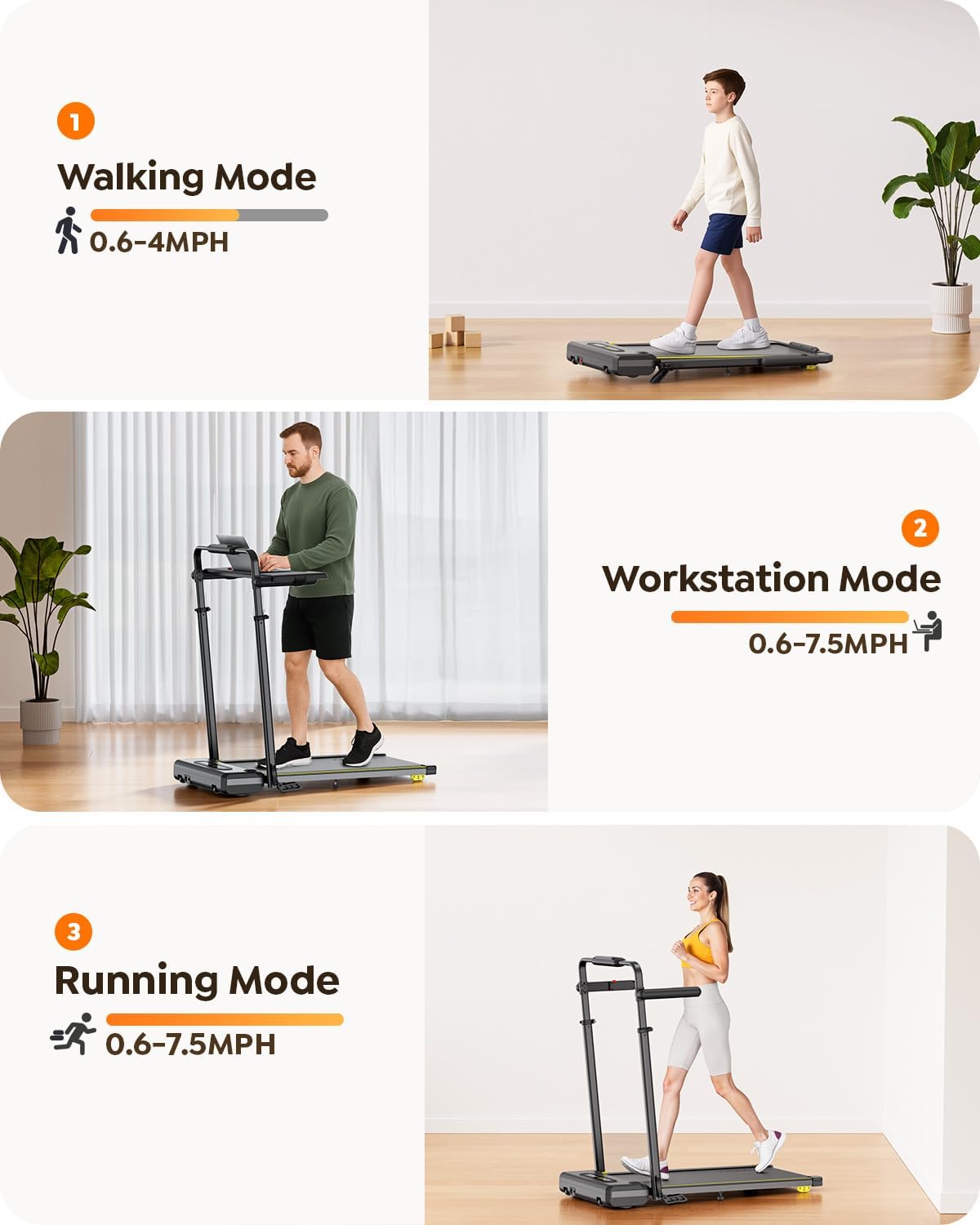 Acezoe 3-in-1 Incline Walking Pad
