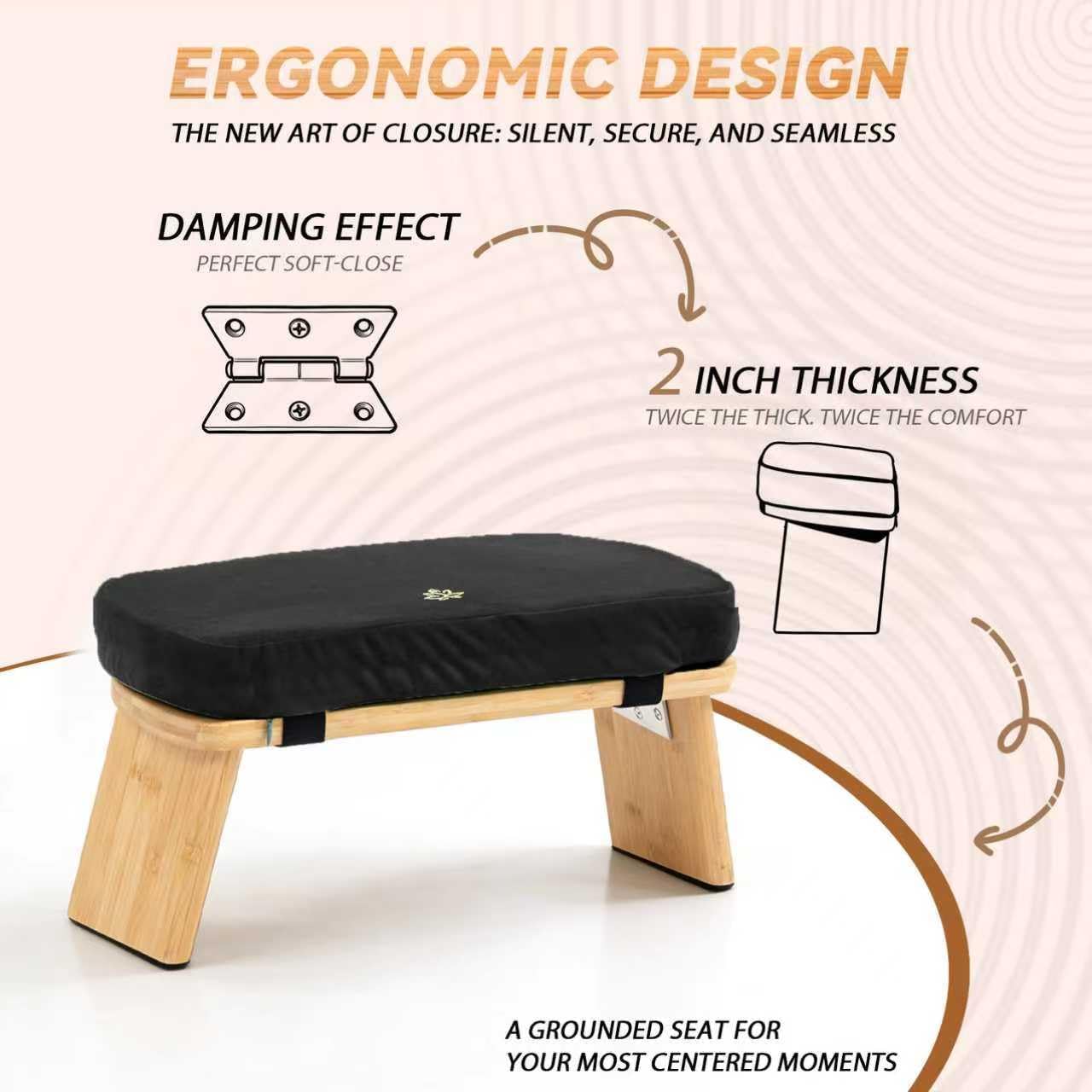 Bamboo Folding Meditation Bench