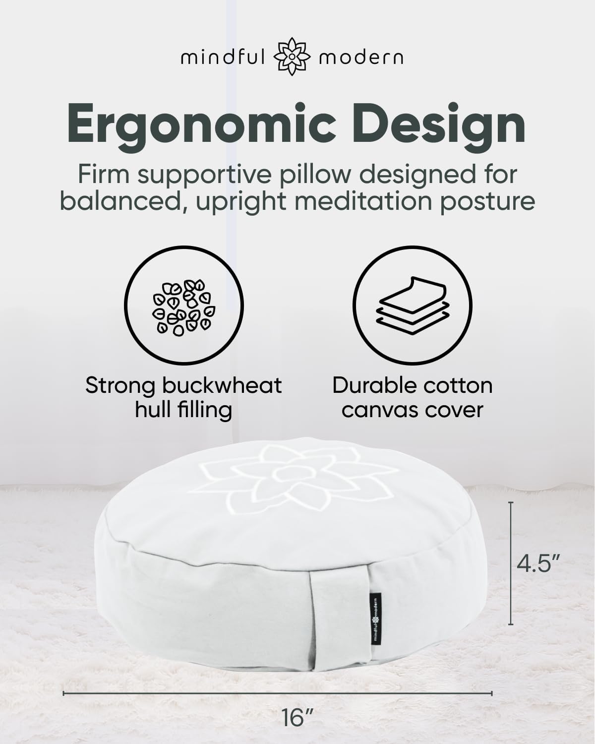 Mindful Large Meditation Cushion