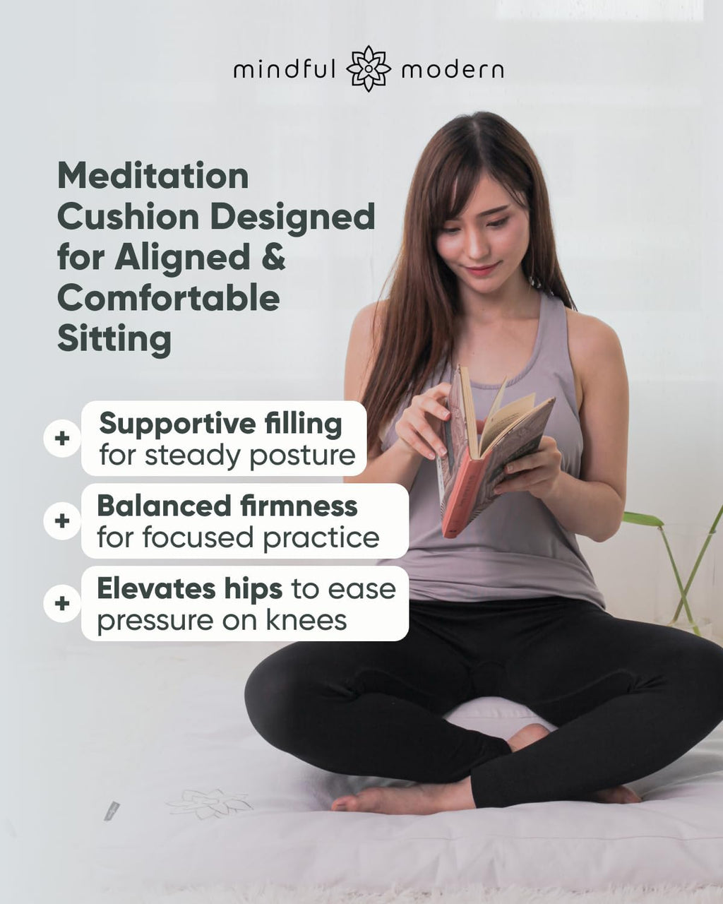 Mindful Large Meditation Cushion