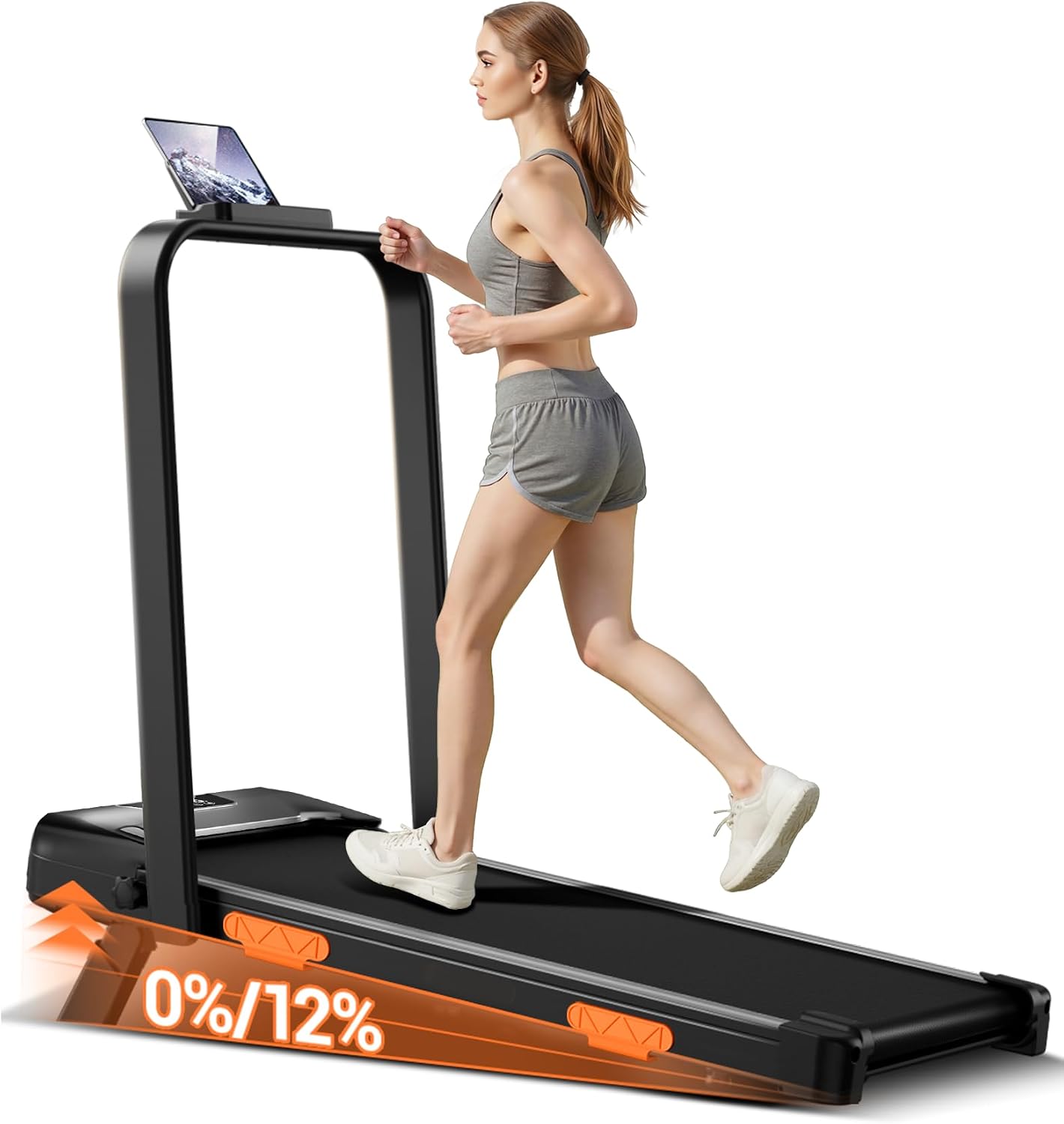 12% Incline Foldable Walking Pad Treadmill