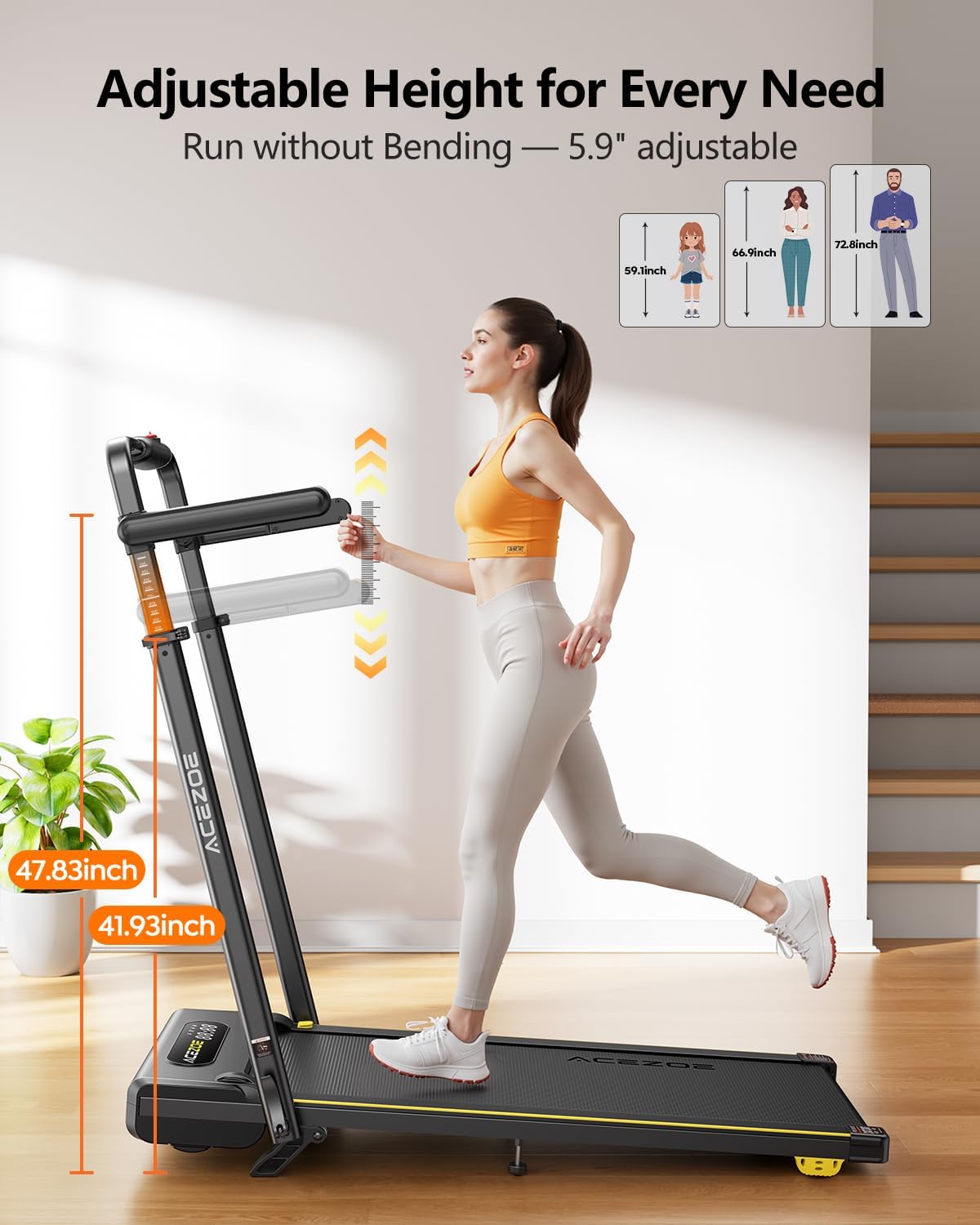 Acezoe 3-in-1 Incline Walking Pad