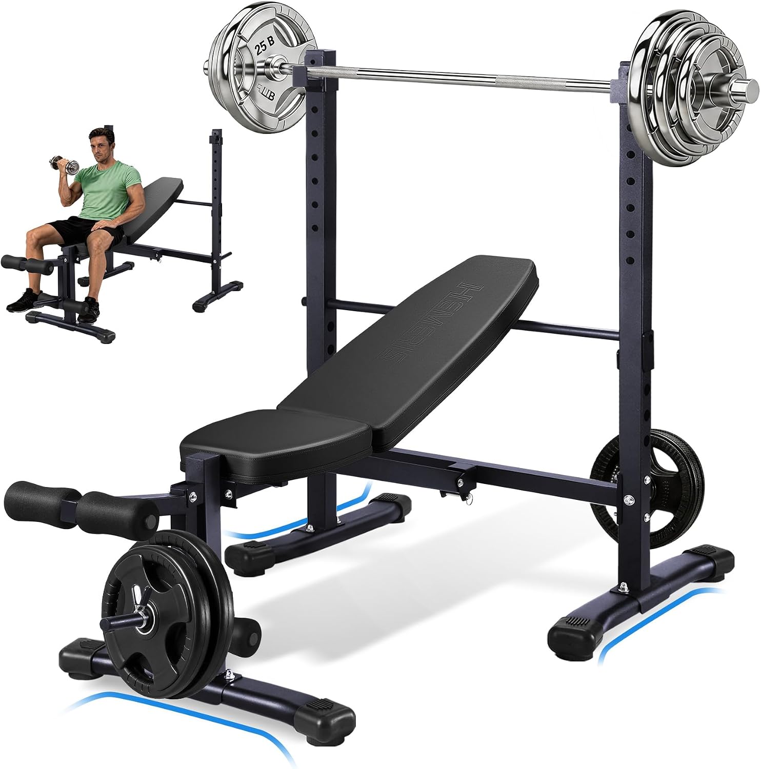 Foldable Adjustable Weight Bench