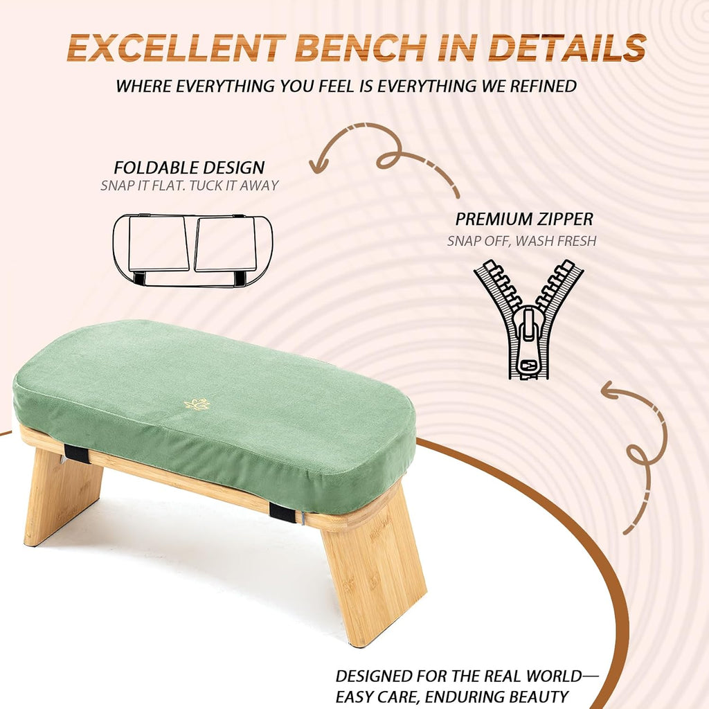 Bamboo Folding Meditation Bench