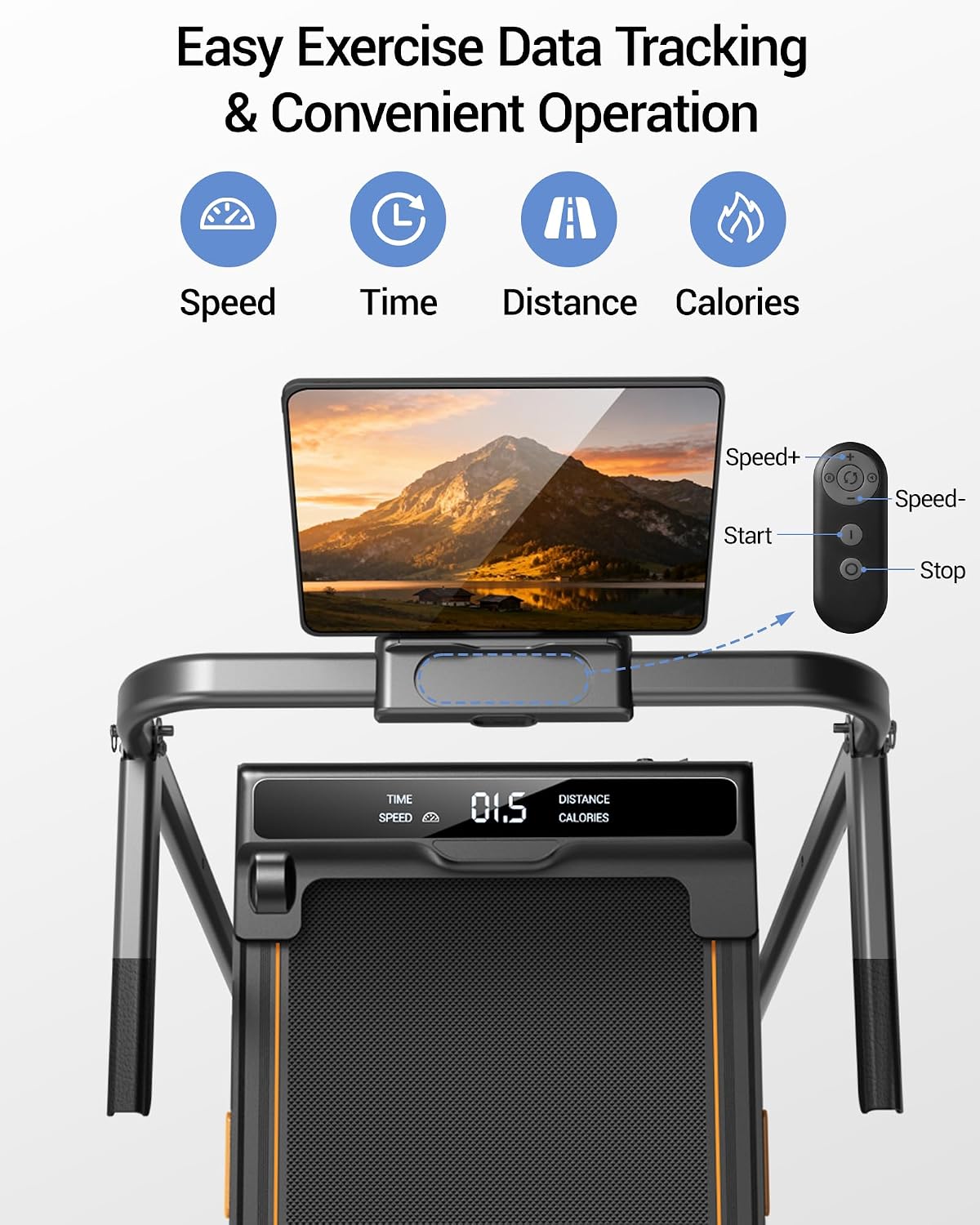 16% Incline 4-in-1 Walking Pad Treadmill
