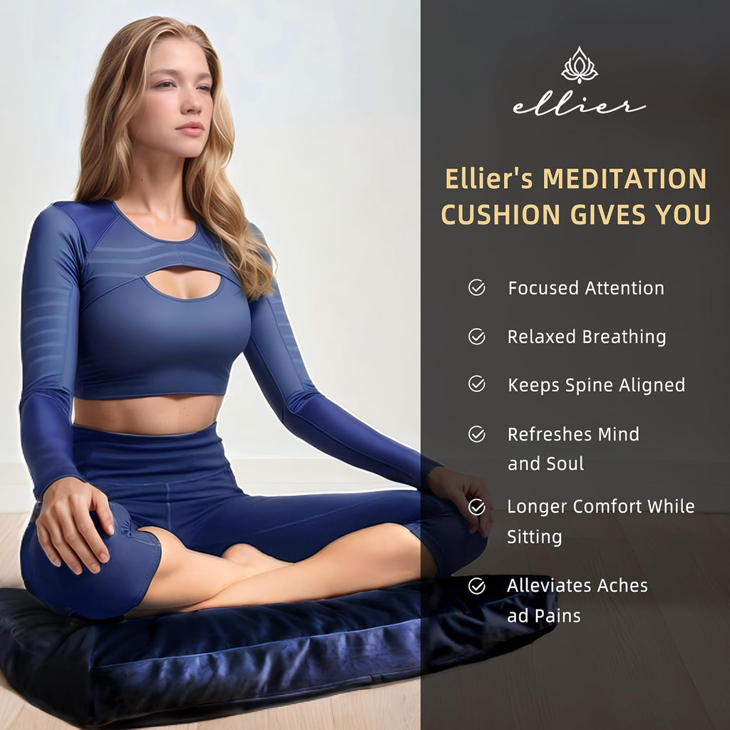 Zafu Zabuton Meditation Cushion Set