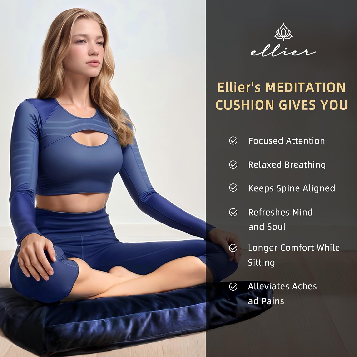 Zafu Zabuton Meditation Cushion Set