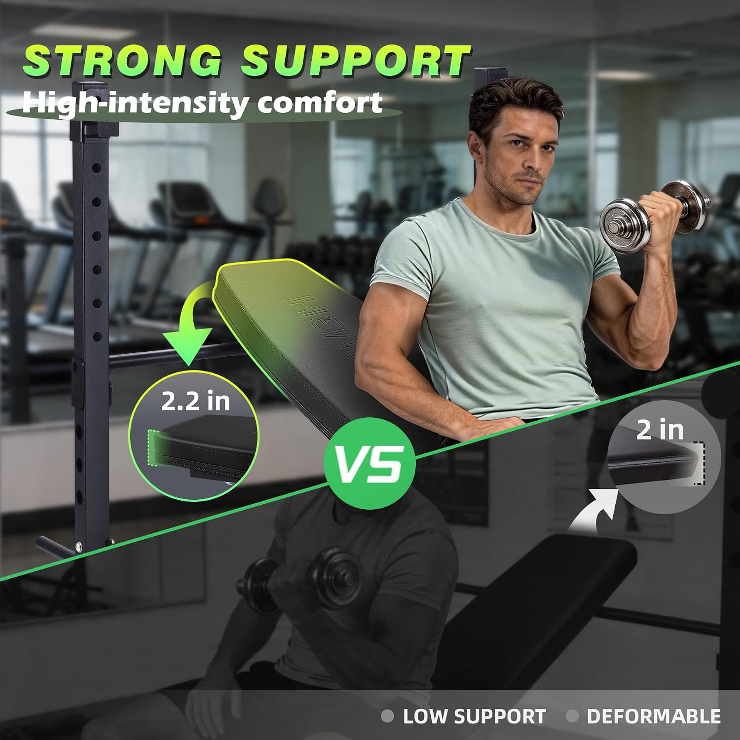 Foldable Adjustable Weight Bench