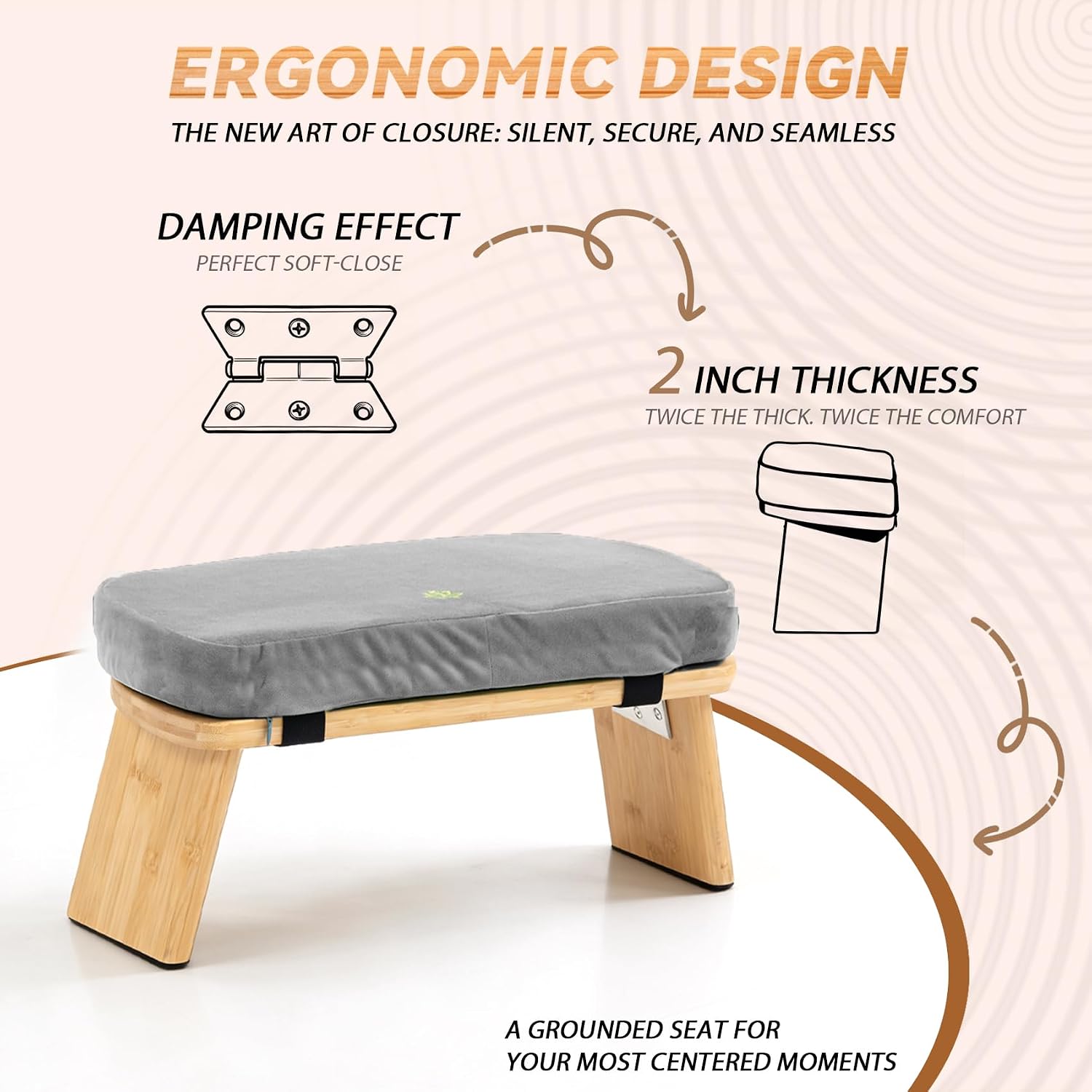 Bamboo Folding Meditation Bench
