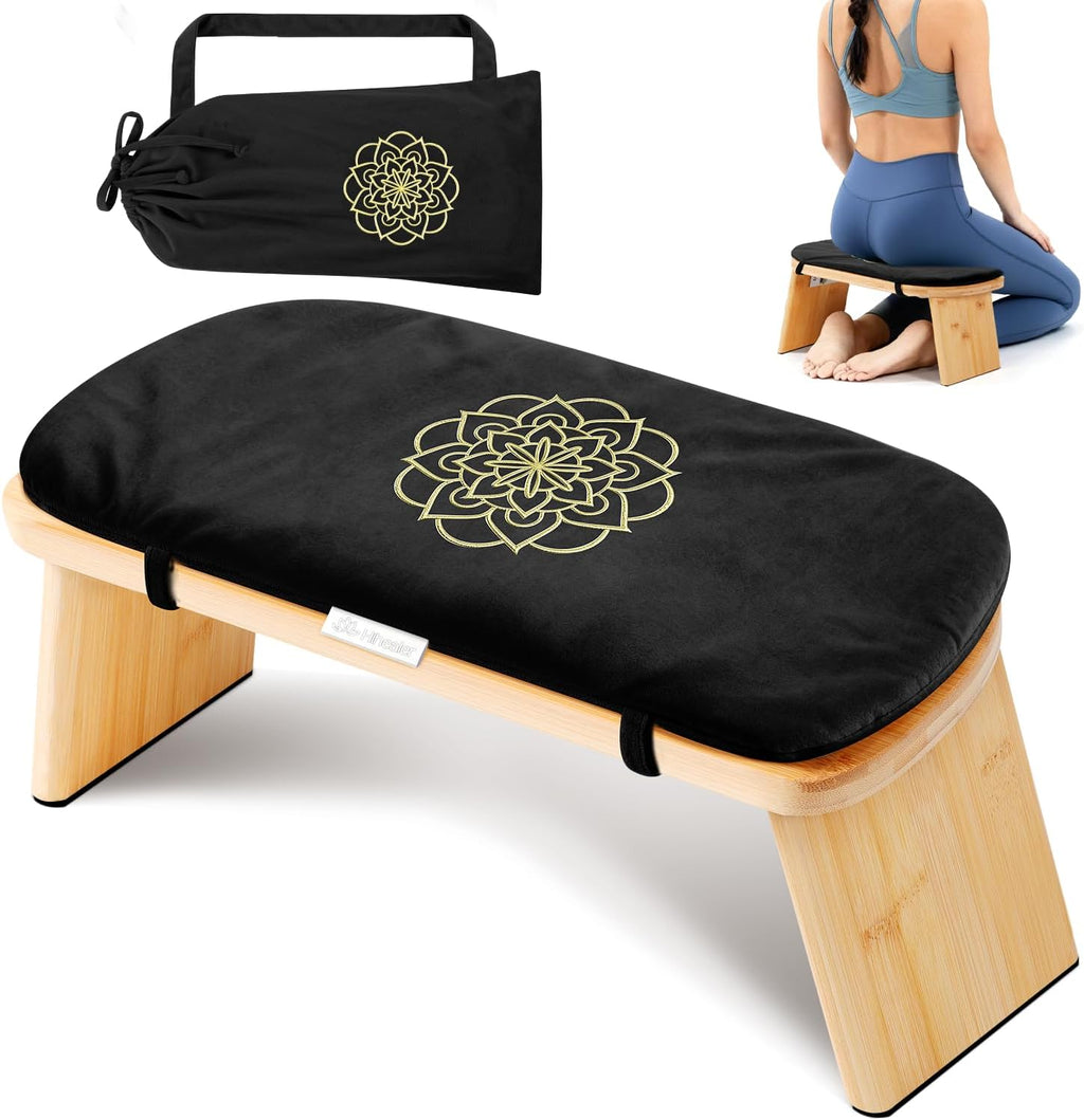 Hihealer Bamboo Meditation Bench