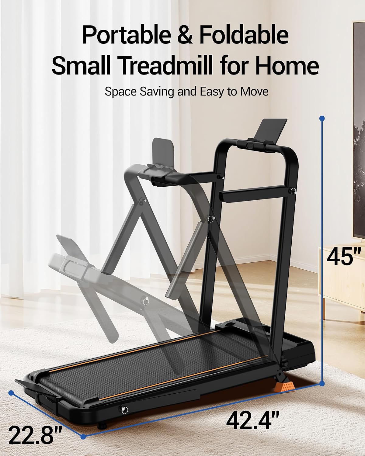 16% Incline 4-in-1 Walking Pad Treadmill