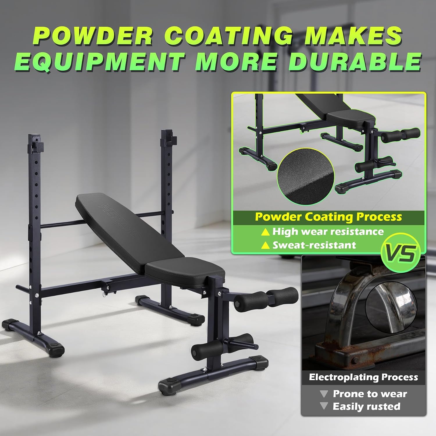 Foldable Adjustable Weight Bench