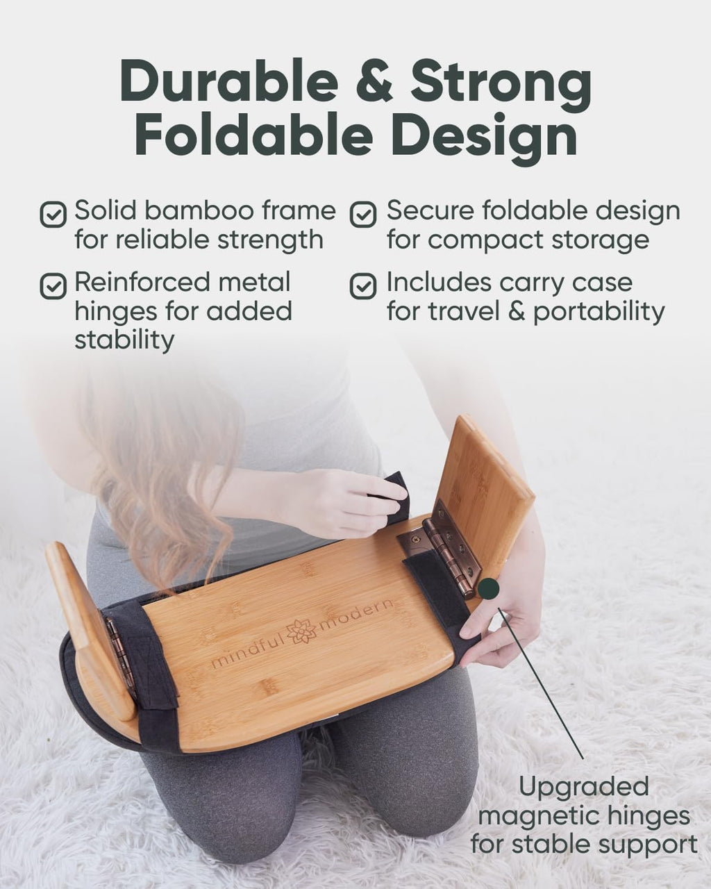Modern Bamboo Meditation Bench