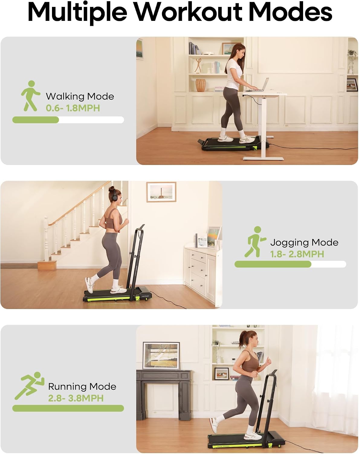 Foldable Incline Walking Pad Treadmill