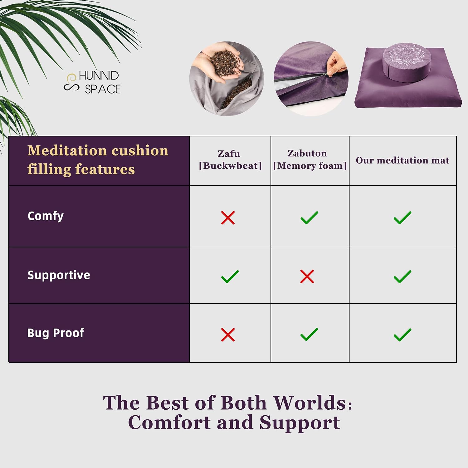 Meditation Cushion Set Zafu Zabuton