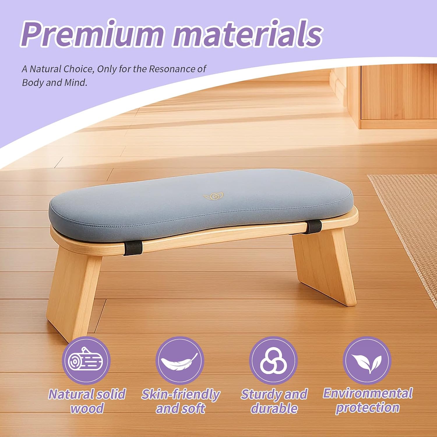 Bamboo Folding Meditation Bench