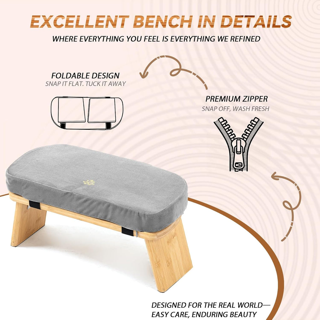 Bamboo Folding Meditation Bench