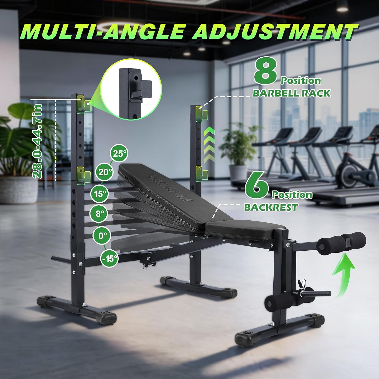 Foldable Adjustable Weight Bench