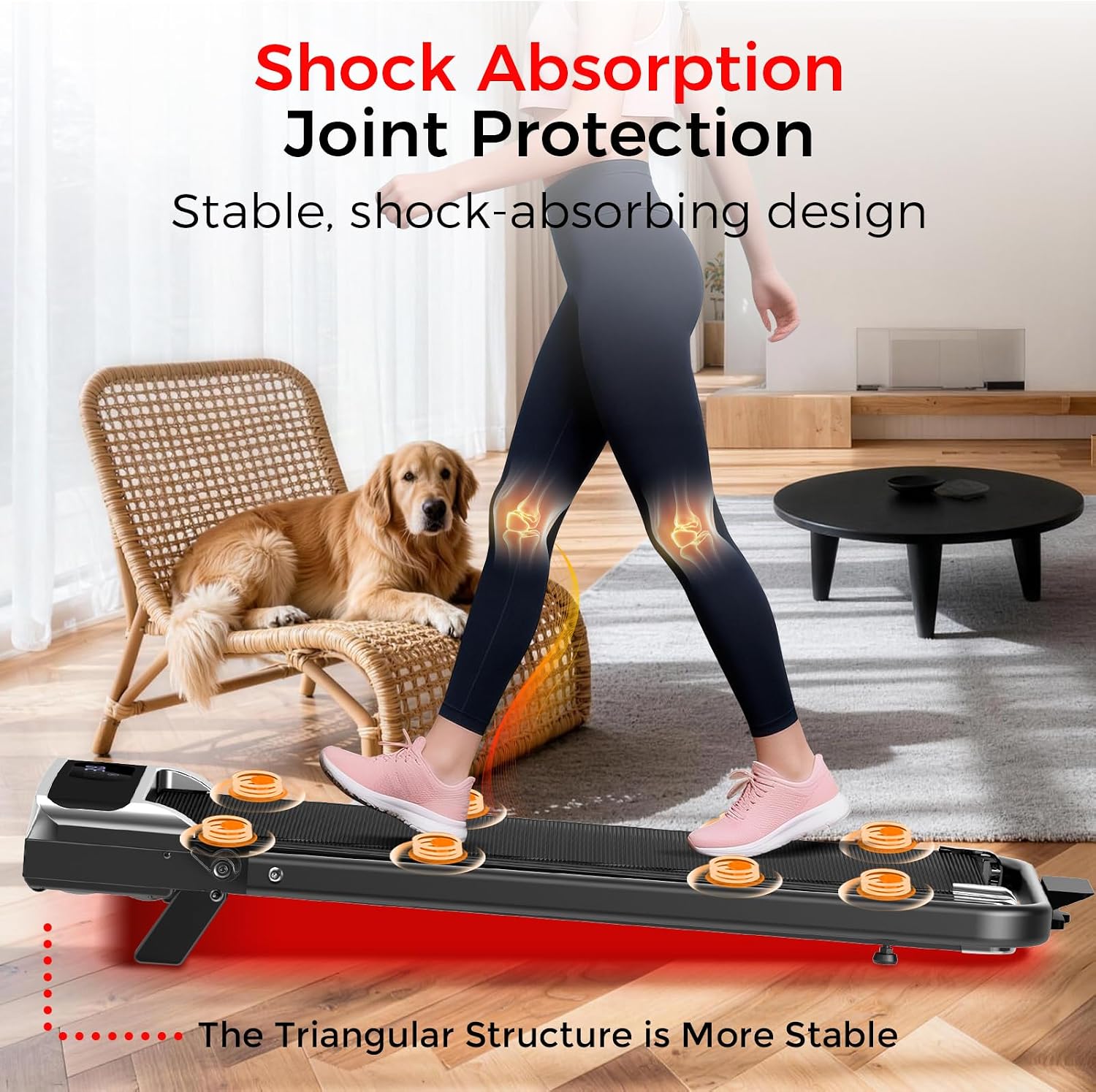 8% Incline Foldable Walking Pad Treadmill