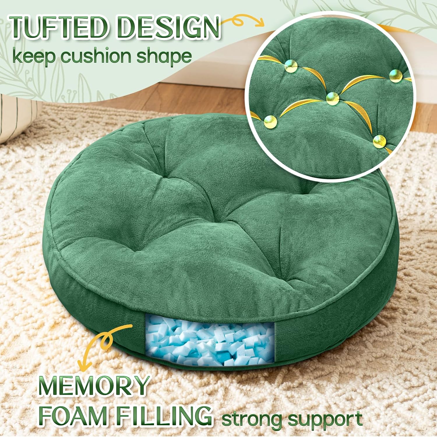 1 MIDDLE ONE Floor Pillow Set