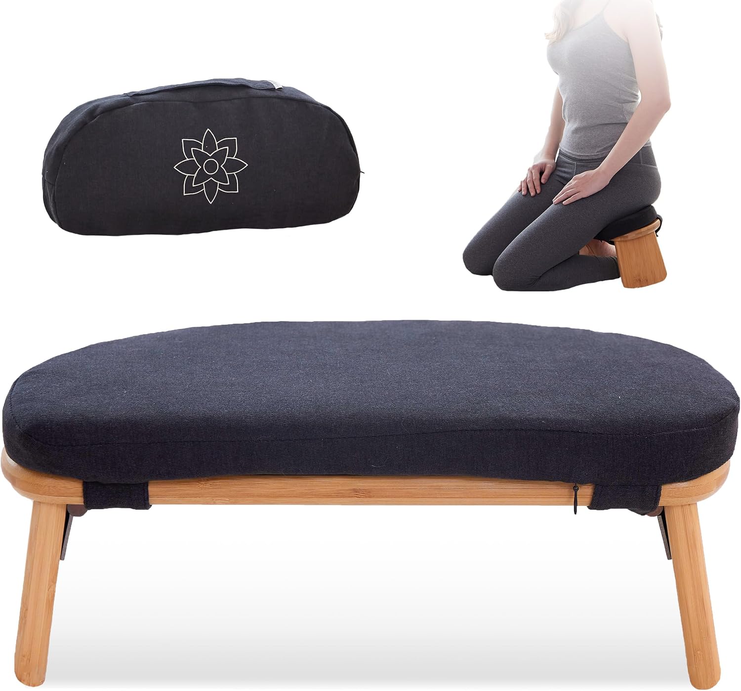 Modern Bamboo Meditation Bench