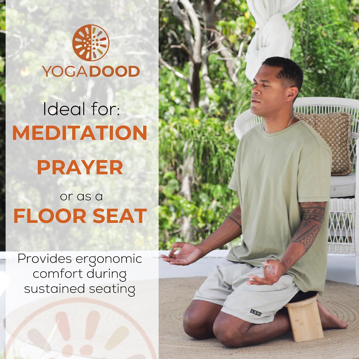 Yoga Dood Bamboo Meditation Bench