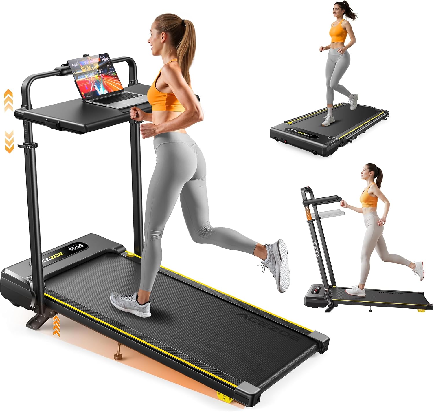 Acezoe 3-in-1 Incline Walking Pad
