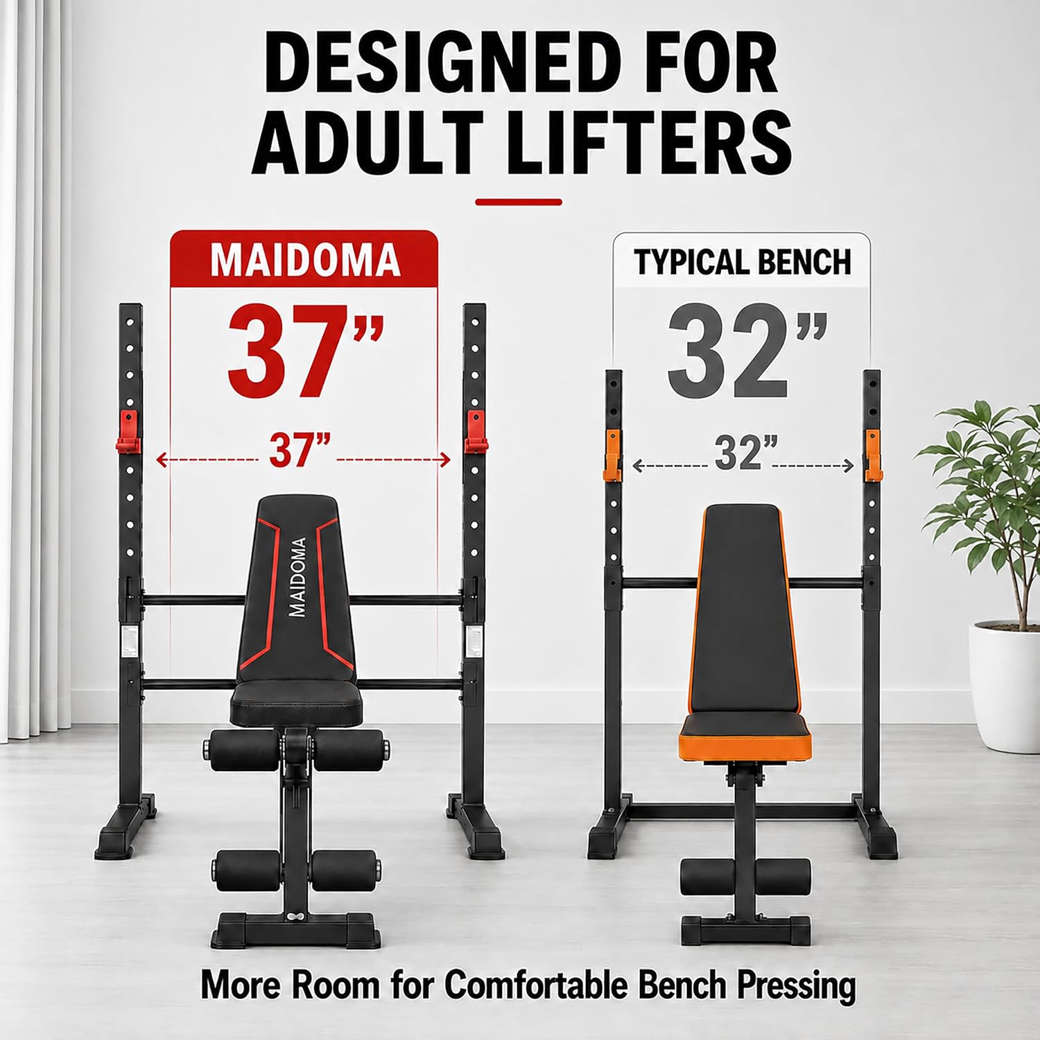 8-in-1 Foldable Weight Bench Set