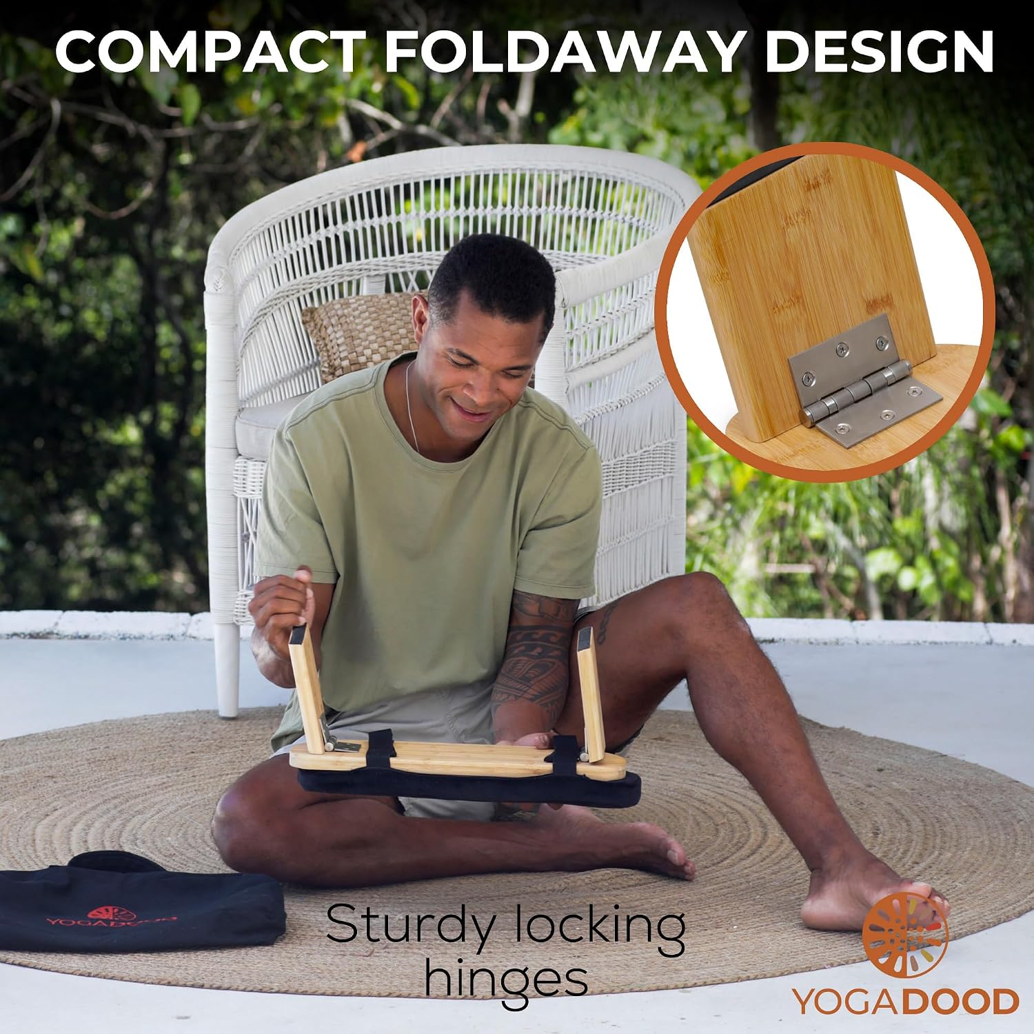 Yoga Dood Bamboo Meditation Bench