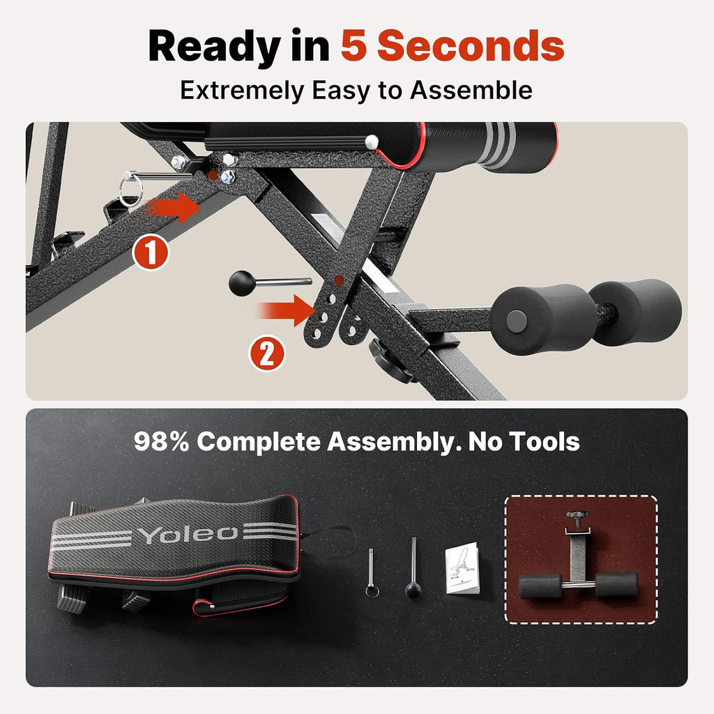 YOLEO Foldable Weight Bench