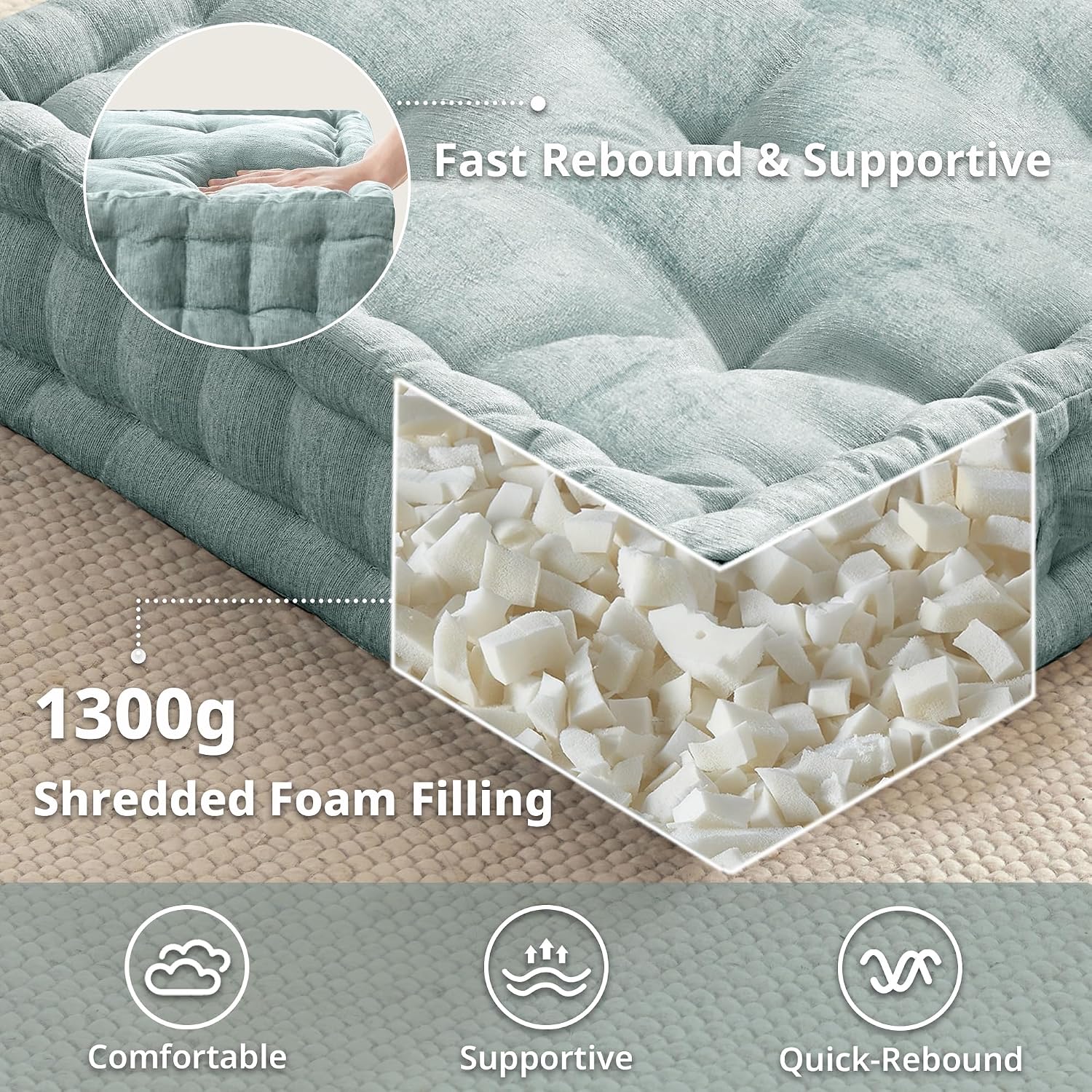 Intelligent Design Azza Floor Pillow